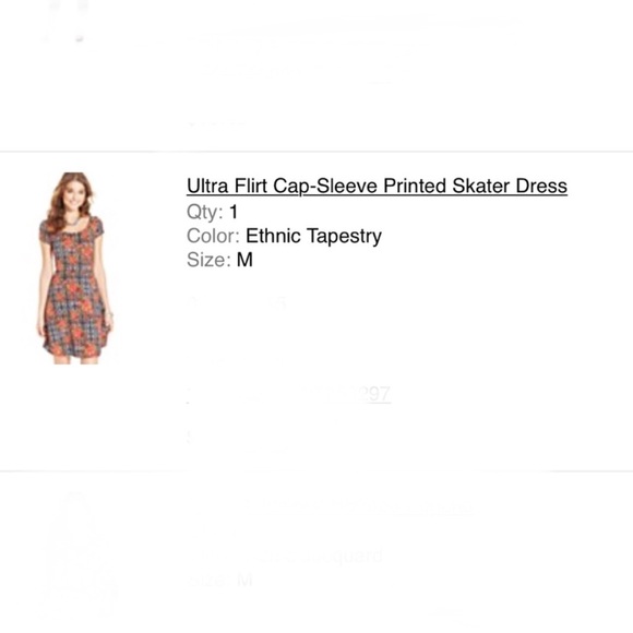 Geometric Pattern Skater Dress - Picture 2 of 3